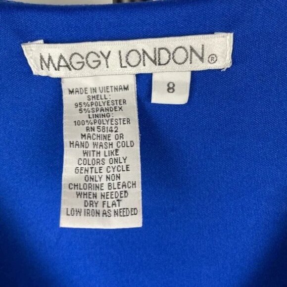 LONDON TIMES WRAP-FRONT V-NECK DRESS WITH SEASONAL PRINT - Picture 5 of 8